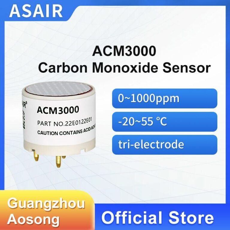 Датчик угарного газа ASAIR ACM3000, по электрохимическому принципу, совместим с 4CF+, 1 шт