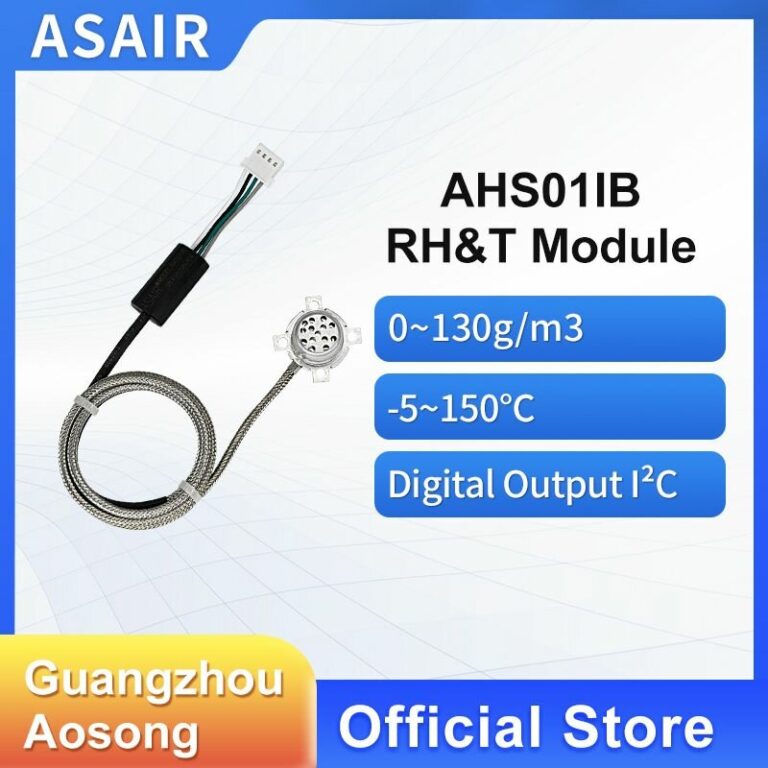 Датчик водяного пара ASAIR AHS01IB обнаруживает влажность, низкое энергопотребление, небольшой размер, выходной сигнал IIC