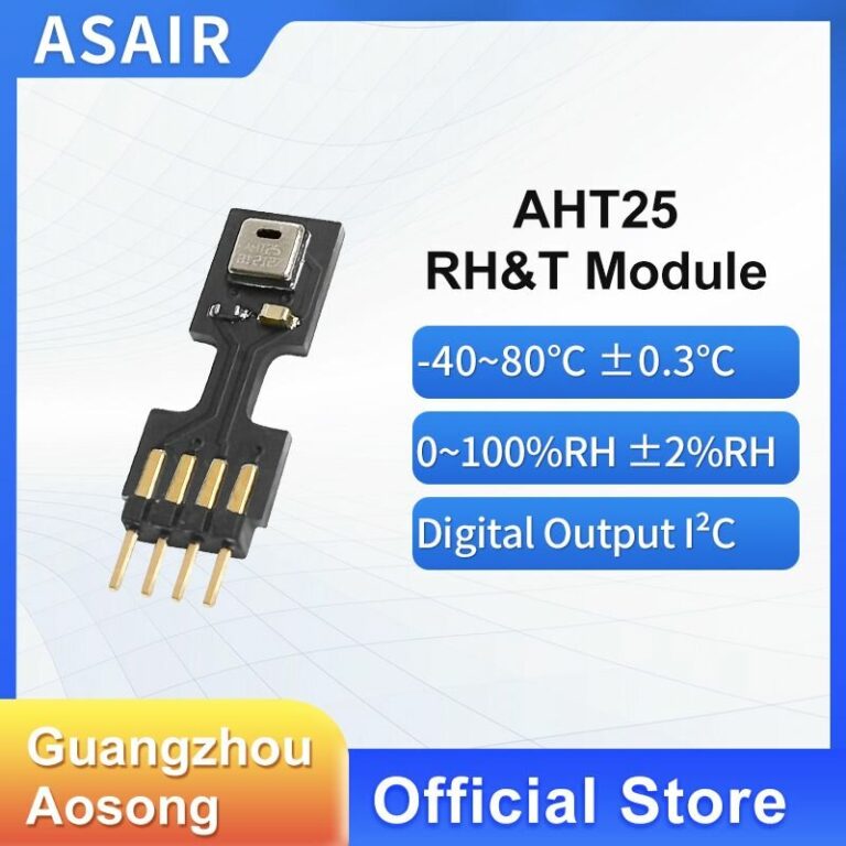 Модуль температуры и влажности ASAIR AHT25 Модель со встроенным штырем Измеряет датчик температуры и влажности Высокоточный цифровой выход IIC