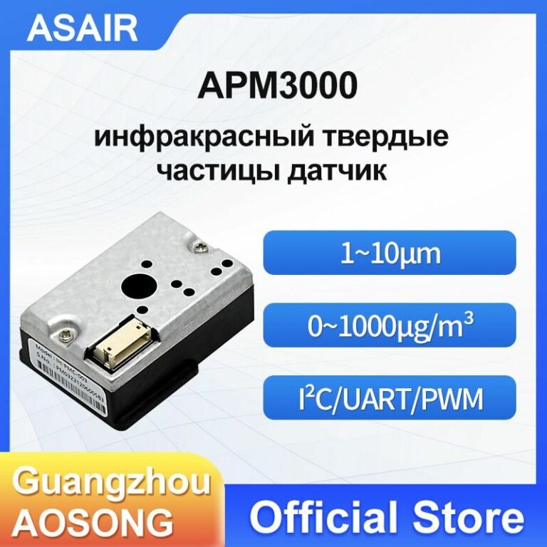 Инфракрасный датчик частиц ASAIR APM3000, модуль обнаружения пыли, высокоточное обнаружение концентрации PM2,5