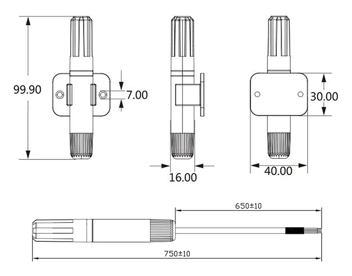 AM2315C — габаритный чертеж